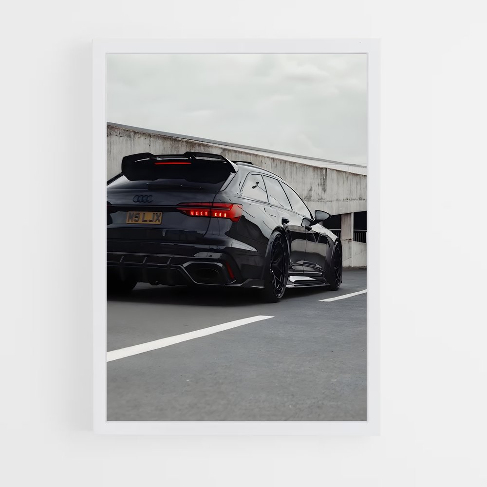 Poster Lamborghini Noir – affiche Audi (vue 3)